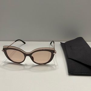 JIMMY CHOO CLEA/G/S Nude/Pink Women's Sunglasses with case